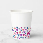 Wasserfarbenfrohe Papier-Cup Pappbecher (Links)