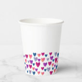 Wasserfarbenfrohe Papier-Cup Pappbecher (Rechts)