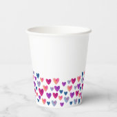 Wasserfarbenfrohe Papier-Cup Pappbecher (Rückseite)