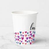 Wasserfarbenfrohe Papier-Cup Pappbecher (Rechts)