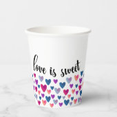 Wasserfarbenfrohe Papier-Cup Pappbecher (Vorderseite)