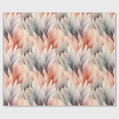 Wasserfarbenfrohe Pastellfeder Geschenkpapier (Flach)