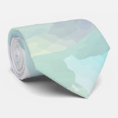 Wasserfarbenfrohe Regenwolken Krawatte (Gerollt)