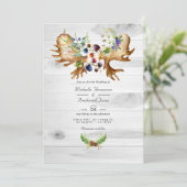 Wasserfarbenfrohe Rustikalwälder QR-UAWG Einladung (Stehend Vorderseite)