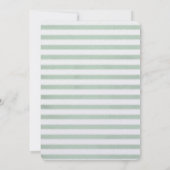 Wasserfarbenfrohe Schildkrötenstreifen Hochzeit Einladung (Rückseite)