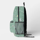 Wasserfarbenfrohe Schmetterlinge auf Mint GreenLIn Bedruckter Rucksack (Rechts)