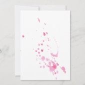 Wasserfarbenfrohe Schmetterlinge in Florals Schwar Einladung (Rückseite)