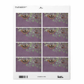 Wasserfarbenfrohe Schmetterlinge mit modernem Blum (Vorne)