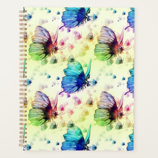 Wasserfarbenfrohe Schmetterlinge Planer (Vorderseite)