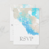 Wasserfarbenfrohe Schmetterlingssee UAWG RSVP Karte (Vorne/Hinten)