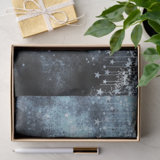 Wasserfarbenfrohe Sternennacht Himmelfahrt Custom Seidenpapier (Geschenk)