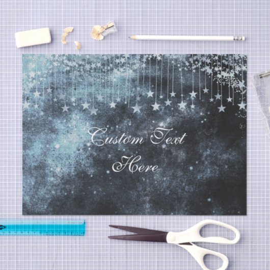 Wasserfarbenfrohe Sternennacht Himmelfahrt Custom Seidenpapier (Handwerk)