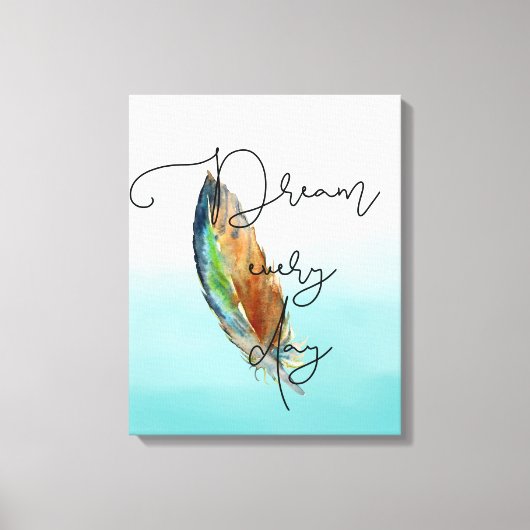 Wasserfarbenfrohe Träume Leinwanddruck (Vorderseite)