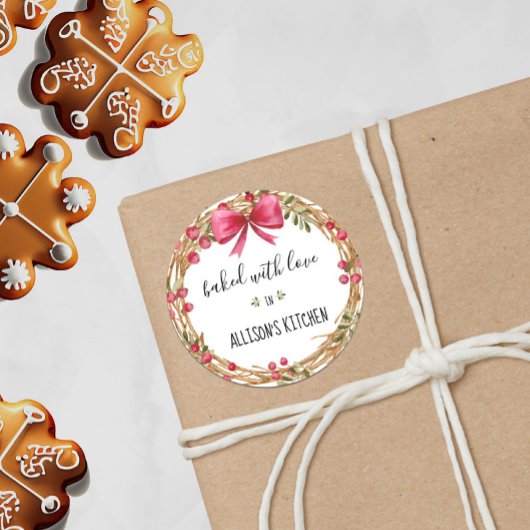 Wasserfarbenfrohe Urlaubskleidung gebacken mit Lie Runder Aufkleber