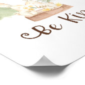 Wasserfarbenfrohe Waldfreunde werden freundliches Poster (Ecke)