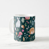 Wasserfarbenfrohe Waldkindermuster Kaffeetasse (Vorderseite Links)