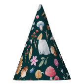 Wasserfarbenfrohe Waldkindermuster Partyhütchen (Rechts)