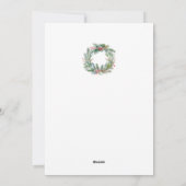 Wasserfarbenfrohe Weihnachten Personalisiert (Rückseite)