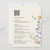 Wasserfarbenfrohe WldblumenWiesen Details UAWG Hoc Einladung (Rückseite)