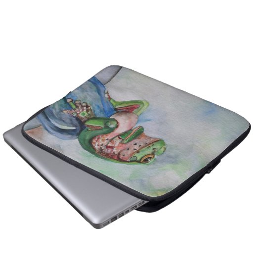 Wasserfarbenfroher Neopren-Laptop-Sieb 13" Laptopschutzhülle (Vorne Knopf)