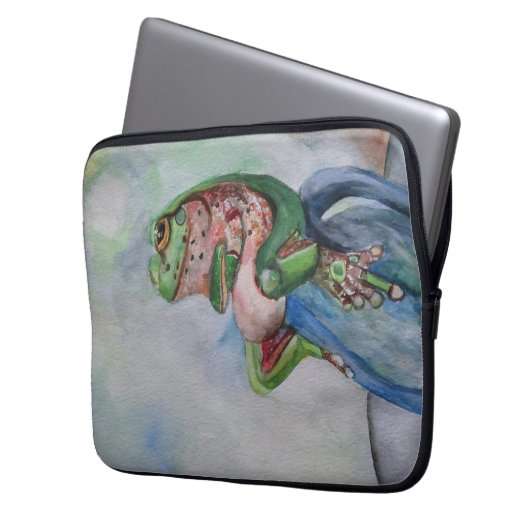 Wasserfarbenfroher Neopren-Laptop-Sieb 13" Laptopschutzhülle (Vorderseite Links)