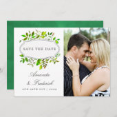 Wasserfarbenfrühlingsfolien Hochzeit Sichern Sie d Save The Date (Vorne/Hinten)