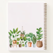 Wasserfarbengartenblatt Notizblock (Rückseite)