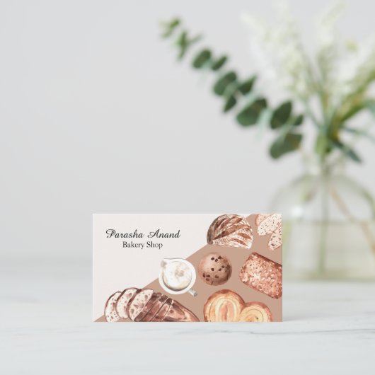 Wasserfarbengebäck Visitenkarte (Stehend Vorderseite)