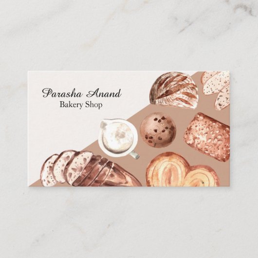 Wasserfarbengebäck Visitenkarte (Vorderseite)