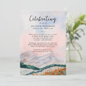 Wasserfarbengebirge - Begegnung des Lebens Einladung (Stehend Vorderseite)