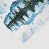 Wasserfarbengebirge Decoupage 10x15 Seidenpapier (Ausschnitt)