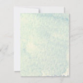 Wasserfarbengebirge, die Hochzeit spart das Datum Einladung (Rückseite)