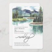 Wasserfarbengebirge Einladung (Vorne/Hinten)