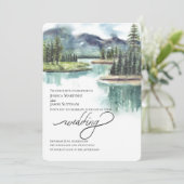 Wasserfarbengebirge Einladung (Stehend Vorderseite)