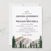 Wasserfarbengebirge Einladung (Vorderseite)