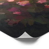 Wasserfarbengebirge Flusslandschaft Poster (Ecke)