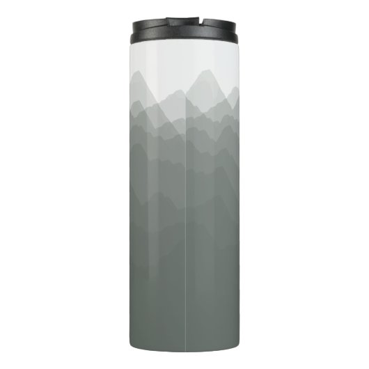 Wasserfarbengebirge Forest Thermal Tumbler Thermosbecher (Rückseite)