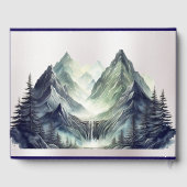 Wasserfarbengebirge Gästebuch (Rückseite)