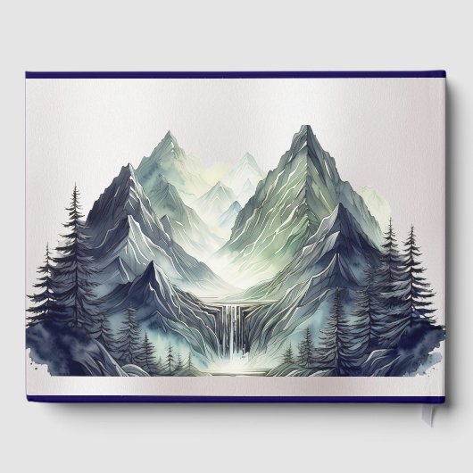 Wasserfarbengebirge Gästebuch (Rückseite)