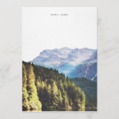 Wasserfarbengebirge Hochzeitstag Begrüßungsreise Programm (Rückseite)