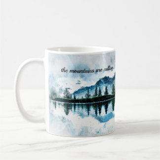 Wasserfarbengebirge Kaffeetasse