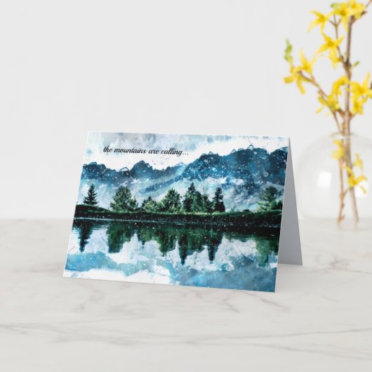 Wasserfarbengebirge Karte (Gelbe Blume)