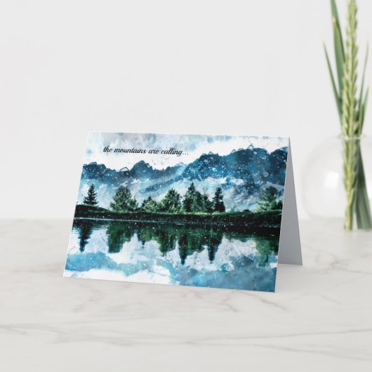 Wasserfarbengebirge Karte (Vorderseite)