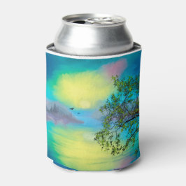 Wasserfarbengebirge Landschaft Dosenkühler