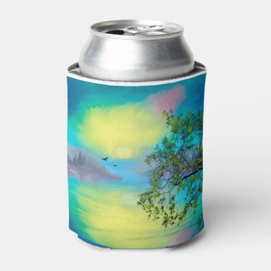 Wasserfarbengebirge Landschaft Dosenkühler (Kanne Vorderseite)