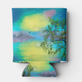 Wasserfarbengebirge Landschaft Dosenkühler (Rückseite)