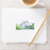 Wasserfarbengebirge - Lass des Abenteuers Adressaufkleber (Insitu)