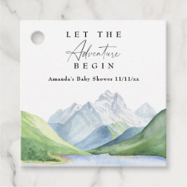 Wasserfarbengebirge - Lass des Abenteuers Geschenkanhänger