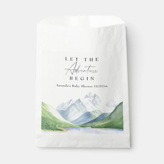 Wasserfarbengebirge - Lass des Abenteuers Geschenktütchen (Vorderseite)