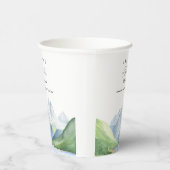 Wasserfarbengebirge - Lass des Abenteuers Pappbecher (Rechts)